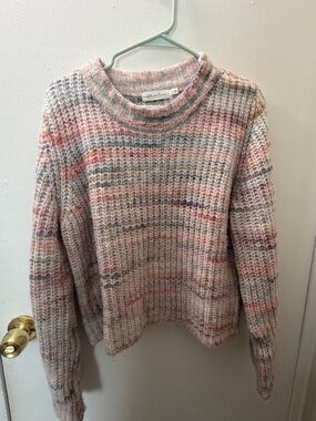 All in Favor Pastel Multicolor Crewneck Sweater